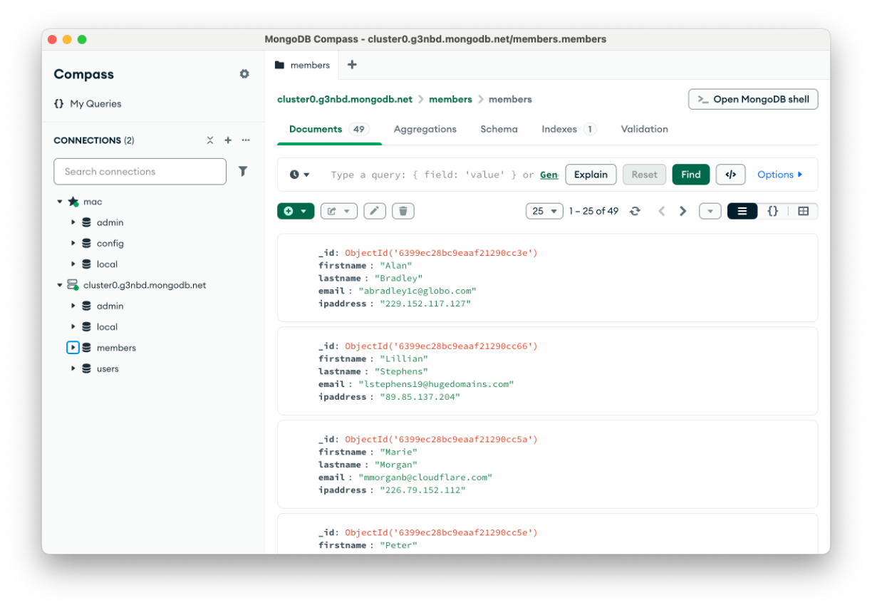 mongodb