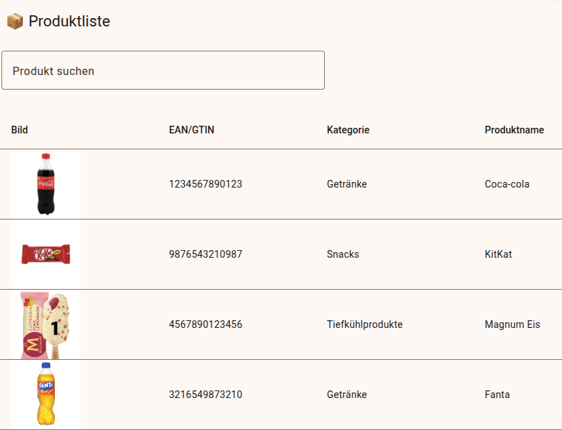 Produktliste