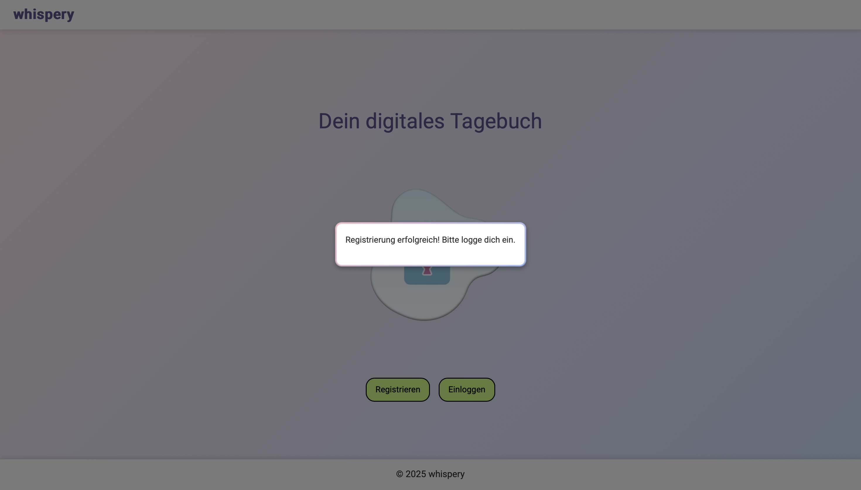 Registrierung erfolgreich