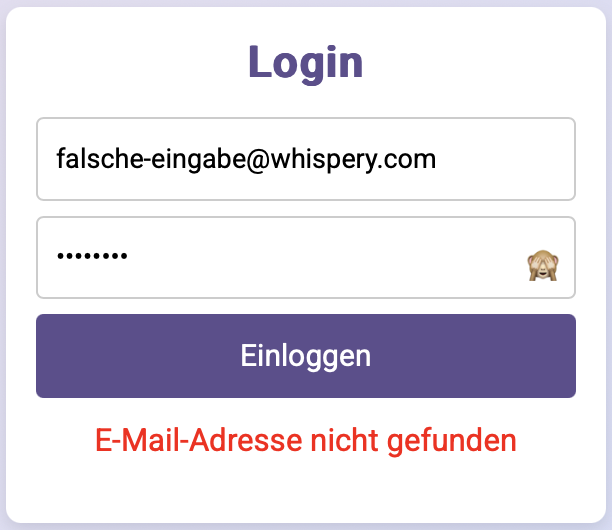 Falsche E-Mail